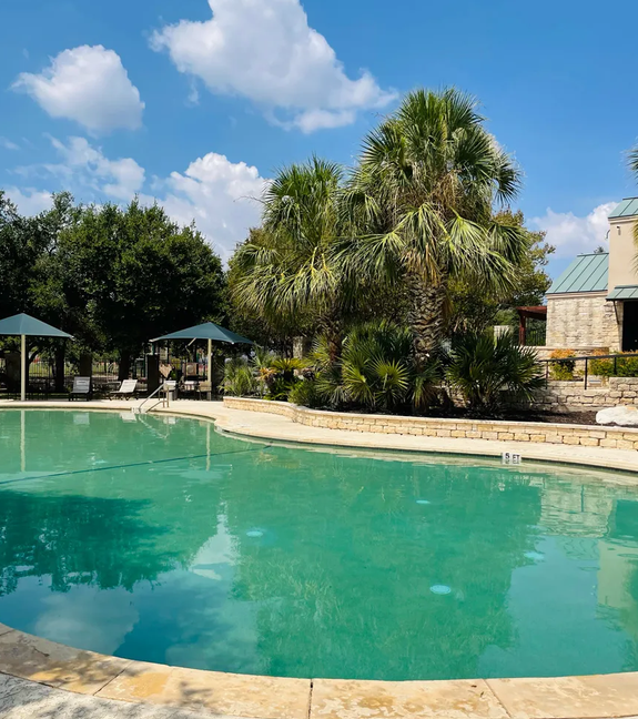Towne Square community pool at Steiner Ranch