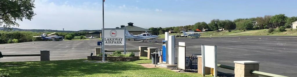 Small aircraft at Lakeway Airpark