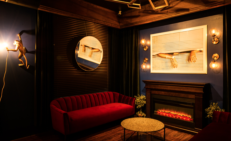 Art Deco-inspired dining room at Gramercy in Lakeway
